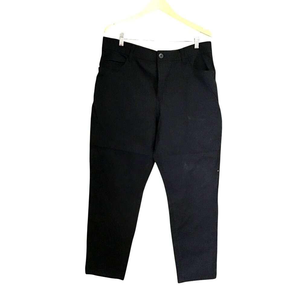 WEATHERPROOF VINTAGE MENS BLACK LIGHT WEIGHT STRAIGHT LEG PANTS SIZE 40X32